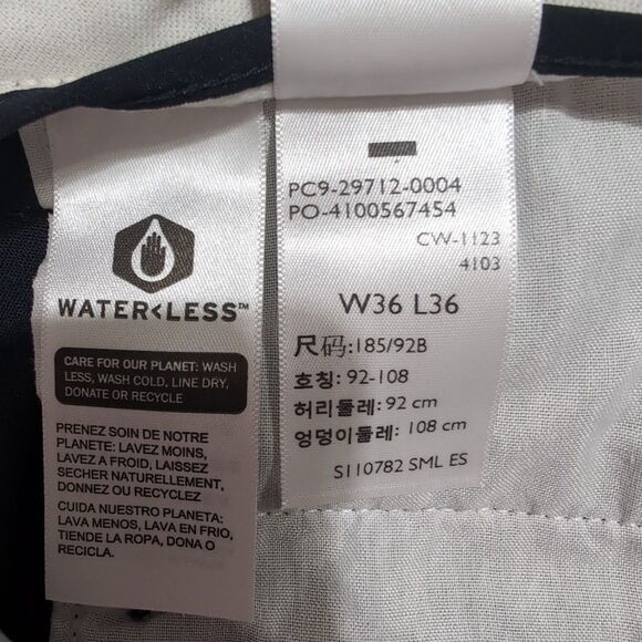 Dockers Men's Easy Straight Fit Khaki Stretch Pants Men’s 36x36 Navy Flat Front - Picture 8 of 10